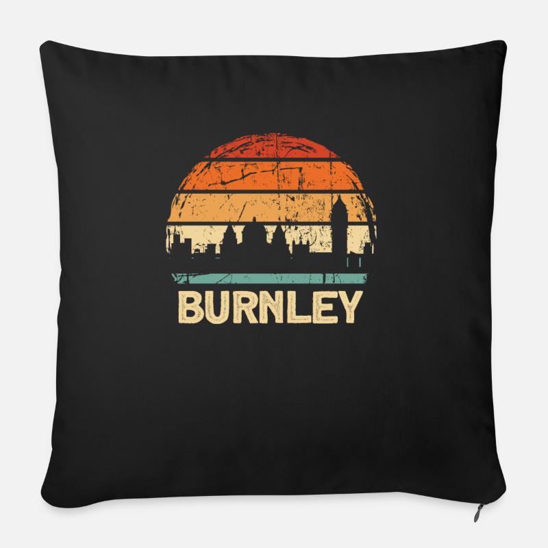 Burnley - Coussin et housse de 45 x 45 cm - noir