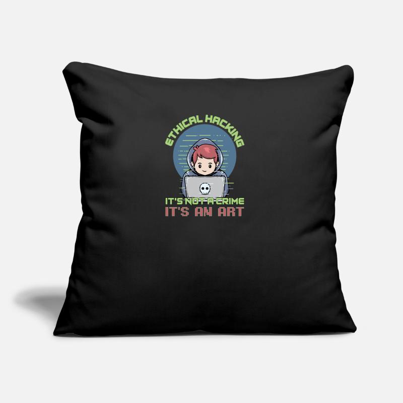 Hacker Programmeur Développeur Informatique Coussin et housse de 45 x 45 cm