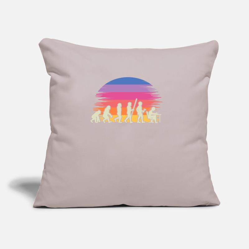 Evolution Gamer mit Laptop PC Gaming Evolution Sofakissen mit Füllung 45 x 45 cm