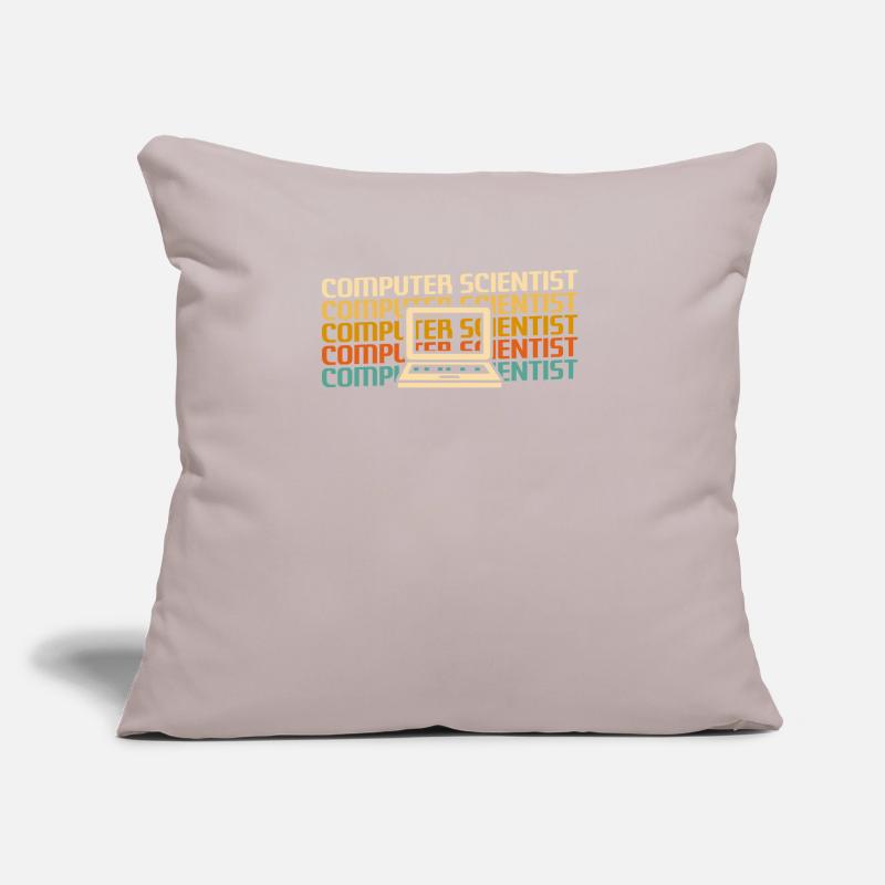 Retro Computer Scientist Information Sofa pillow with filling 45cm x 45cm