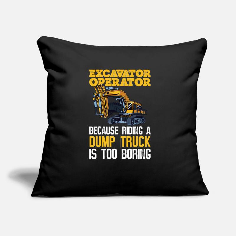 Baggerfahrer Bagger Bagger Coussin et housse de 45 x 45 cm