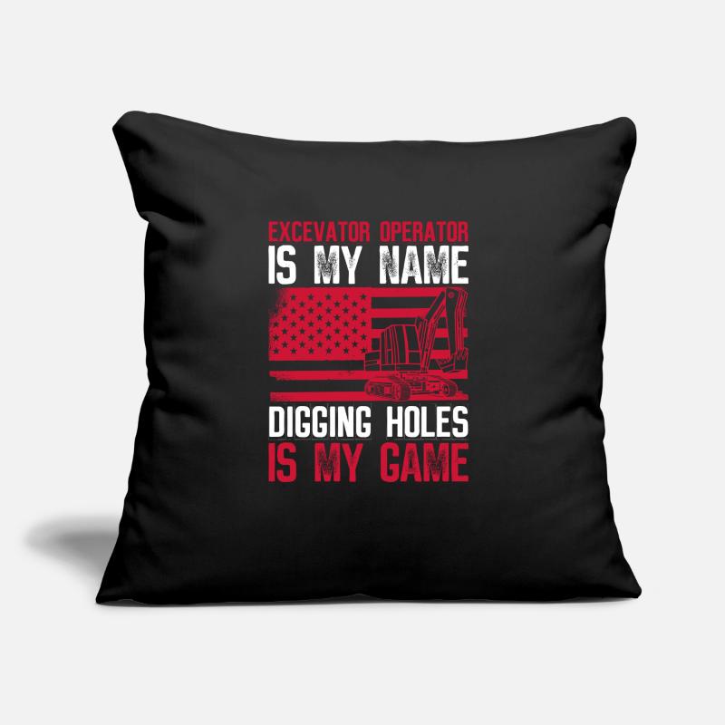 Baggerführer Bagger Baggerfahrer Sofa pillow with filling 45cm x 45cm
