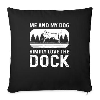 Moi-même - Coussin et housse de 45 x 45 cm - noir - Devant