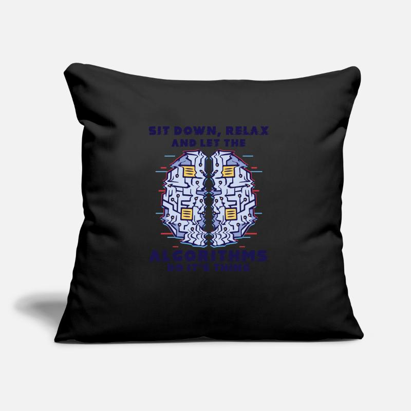 Computer Algorithm Programmer Artificial Sofa pillow with filling 45cm x 45cm