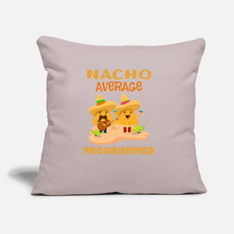 Nacho Durchschnittliche Codierung Lustiger Programmierer Humor Witz Spruch Sofakissen mit Füllung 45 x 45 cm