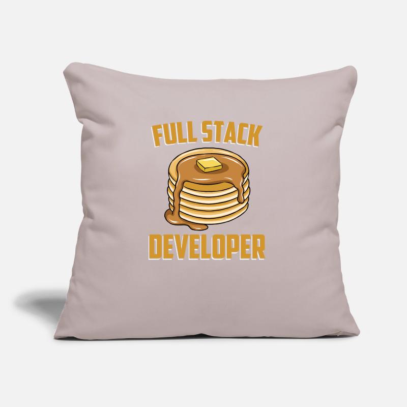 Full Stack Entwickler - Computer Coder Programmierer Sofakissen mit Füllung 45 x 45 cm