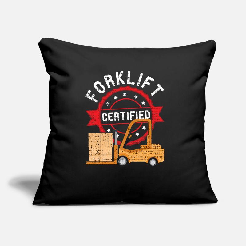 Cool Forklift Operator Driver Trucker Forklift Sofa pillow with filling 45cm x 45cm