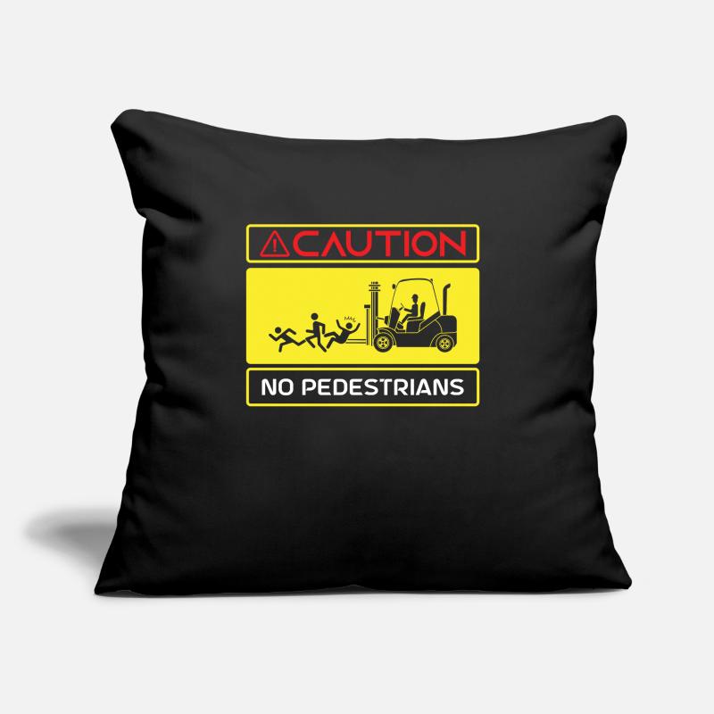 Caution Forklift Driver Truck Forklift Operator Sofa pillow with filling 45cm x 45cm