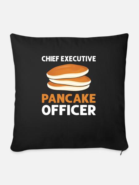Chief Executive Pancake Officer. Waffel - Sofakissen mit Füllung 45 x 45 cm - Schwarz