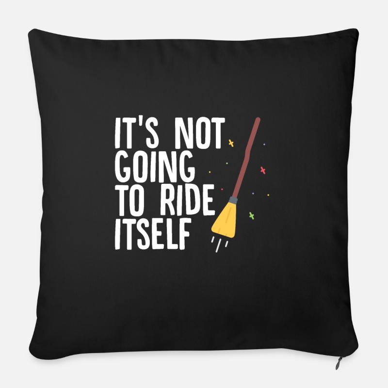 Halloween Horror Grusel Spruch - Sofakissen mit Füllung 45 x 45 cm - Schwarz