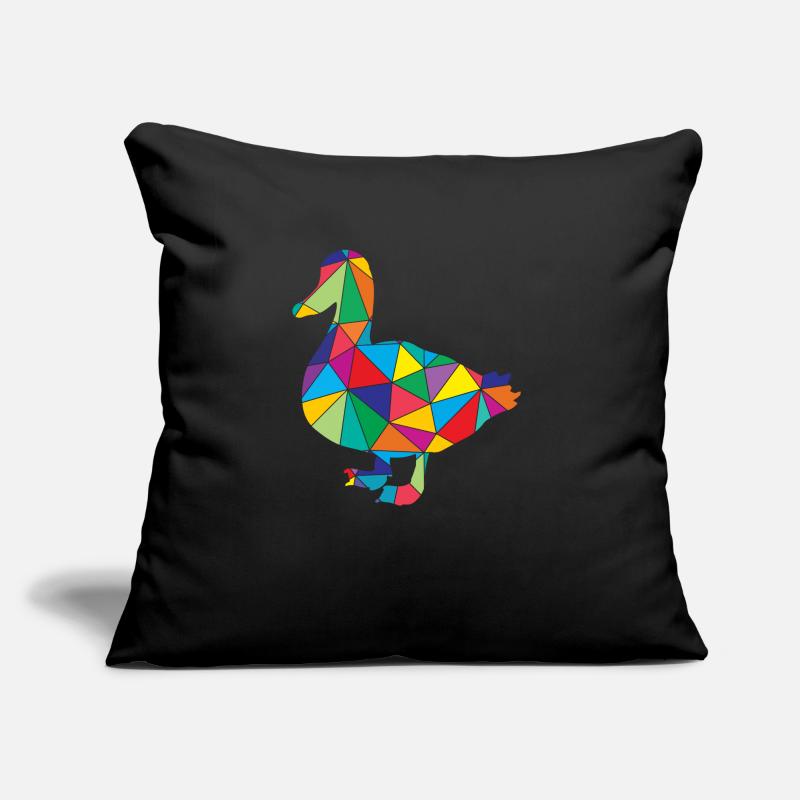 Polygone de canard Low Poly Coussin et housse de 45 x 45 cm