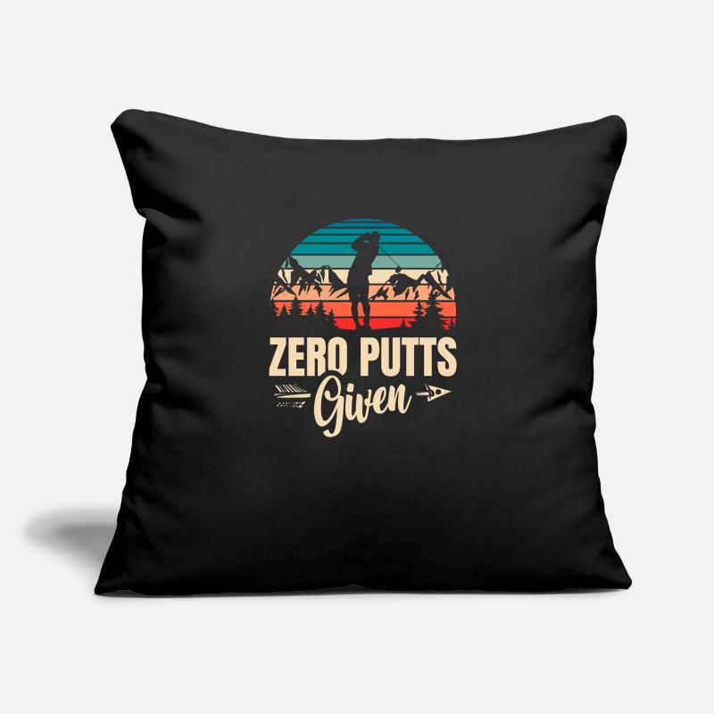 Zero Putts Given Golfer Golf Player Jokes Funny Sofa pillow with filling 45cm x 45cm