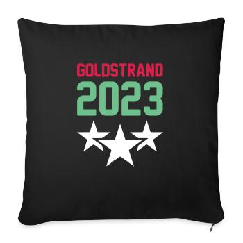Golden Sands 2023 Crown - Sofa pillow with filling 45cm x 45cm - black - Front