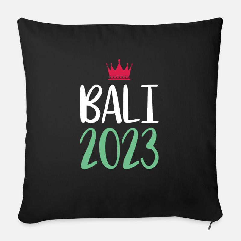 Bali 2023 - Sofakissen mit Füllung 45 x 45 cm - Schwarz