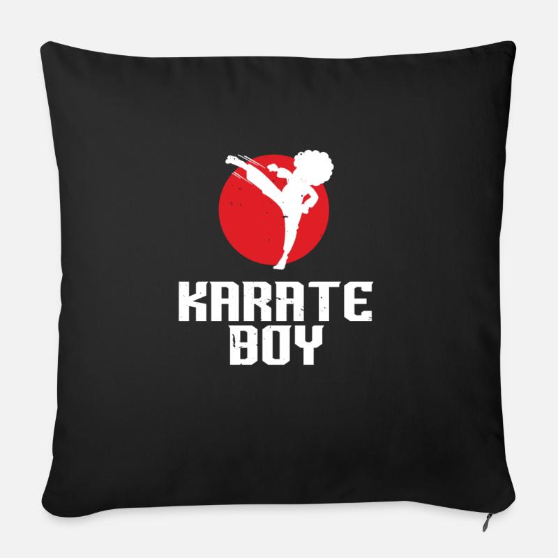 GARÇON DE KARATÉ | Karaté - Coussin et housse de 45 x 45 cm - noir