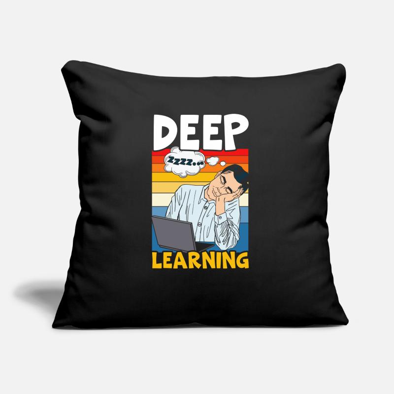 Deep Learning AI Artificial Intelligence Robotics Sofa pillow with filling 45cm x 45cm
