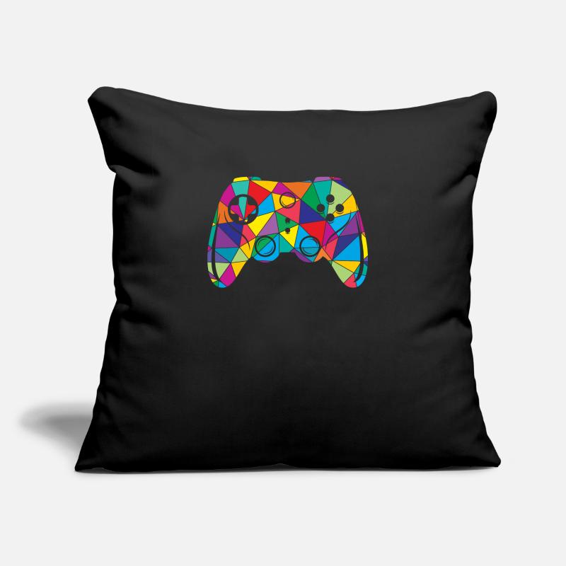 Low Poly Videospiel Polygon Controller Sofakissen mit Füllung 45 x 45 cm