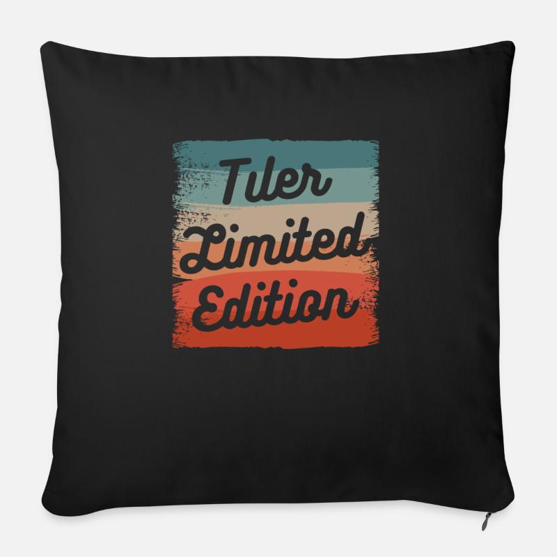Carrelage Carrelage en édition limitée Carrelage - Coussin et housse de 45 x 45 cm - noir