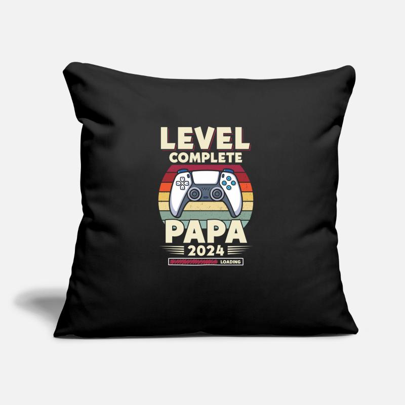 Level Complete PAPA 2023 Loading Controller Sofa pillow with filling 45cm x 45cm