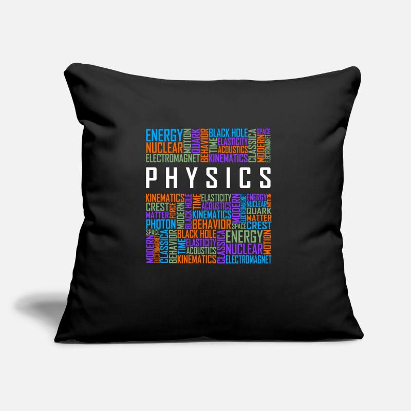 Physics - Words Sofa pillow with filling 45cm x 45cm