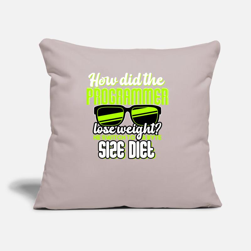 Programming - How did the programmer lose weight? Sofa pillow with filling 45cm x 45cm