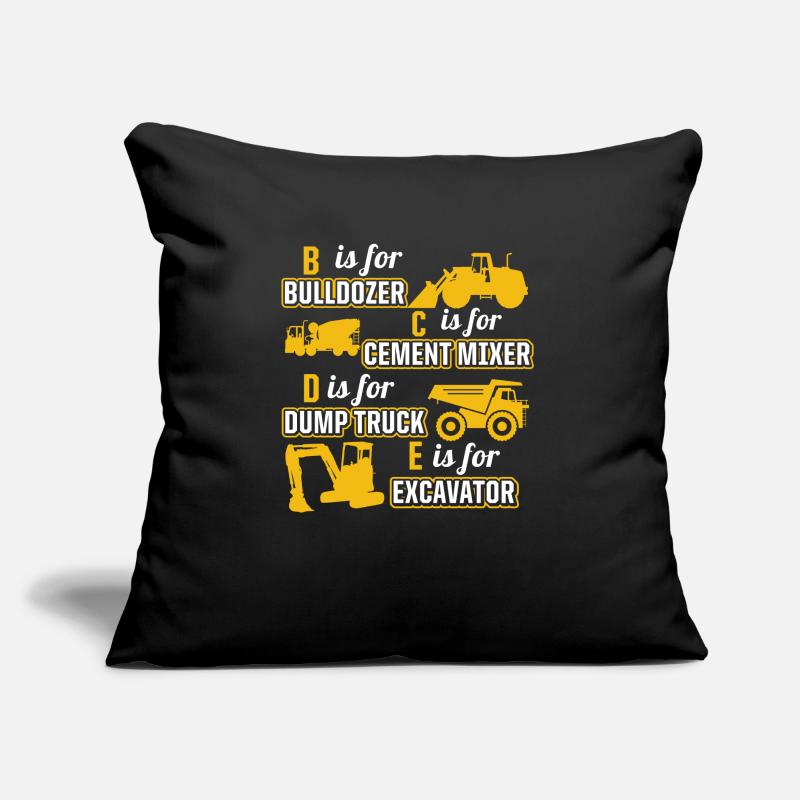 Construction machinery operator Excavator driver Excavator driver Construction workers Sofa pillow with filling 45cm x 45cm