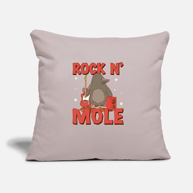 Funny Mole Rat Rock N' Mole For Mole Puns Lover Sofa pillow with filling 45cm x 45cm