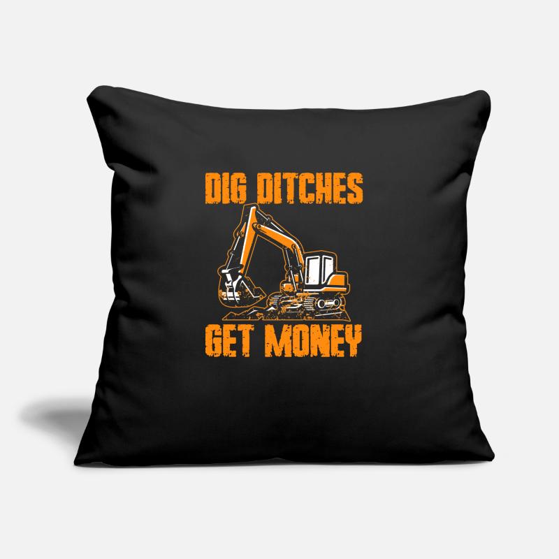 Construction machinery operator Excavator driver Excavator driver Construction workers Sofa pillow with filling 45cm x 45cm