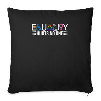 L’égalité ne nuit à personne Lgbtq Gay - Coussin et housse de 45 x 45 cm - noir - Devant