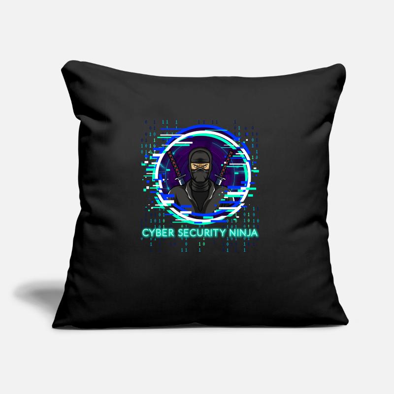 Cyber Security Ninja Programmer Nerd Design Sofa pillow with filling 45cm x 45cm