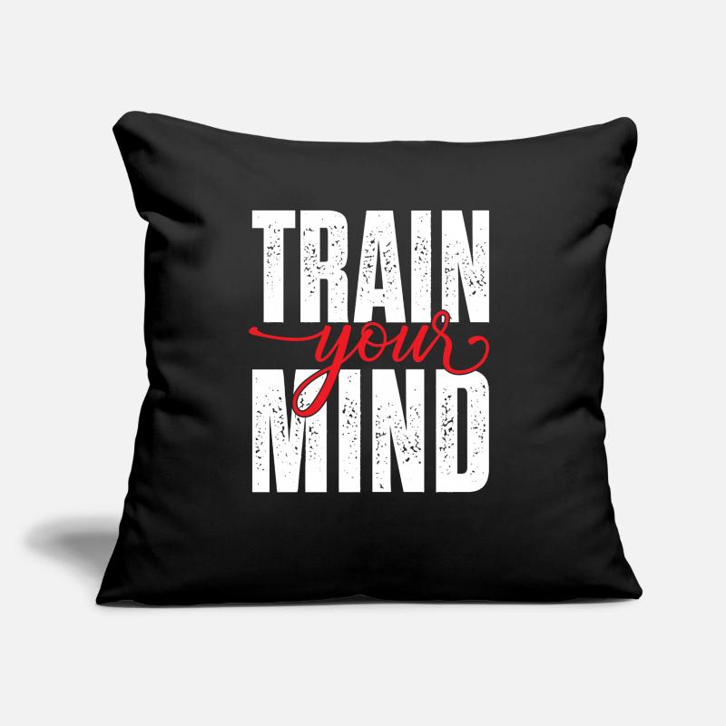 Train your mind Sofakissen mit Füllung 45 x 45 cm