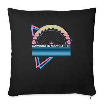 Funny Carpenter Retro Carpentry - Sofa pillow with filling 45cm x 45cm - black - Front