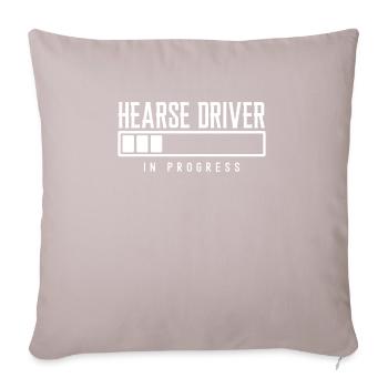 Chauffeur de corbillard en cours - Coussin et housse de 45 x 45 cm - taupe clair - Devant
