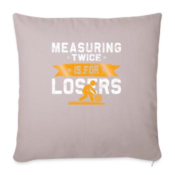 Flooring carpet installers - Sofa pillow with filling 45cm x 45cm - light taupe - Front