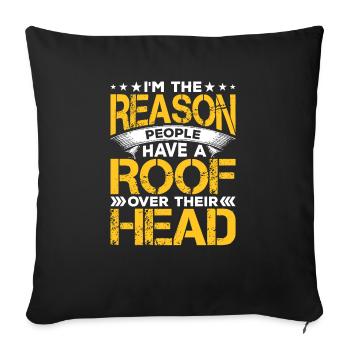 Love Mortgage Loan Officer Assistant - Sofa pillow with filling 45cm x 45cm - black - Front