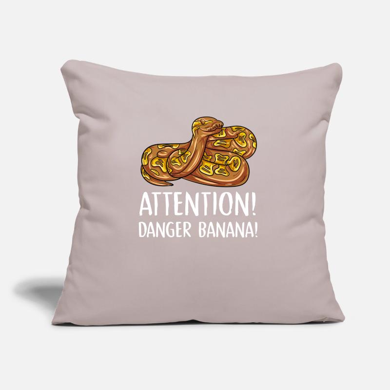attention danger banana Design for a python lover Sofa pillow with filling 45cm x 45cm