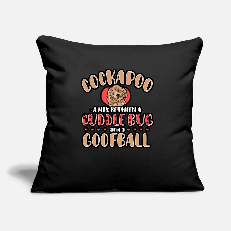 Cockapoo A Mix Between A Cuddle Bug And A Gooball Sofa pillow with filling 45cm x 45cm