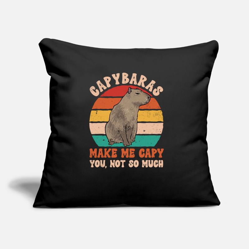 Capybara Nagetier Sofakissen mit Füllung 45 x 45 cm
