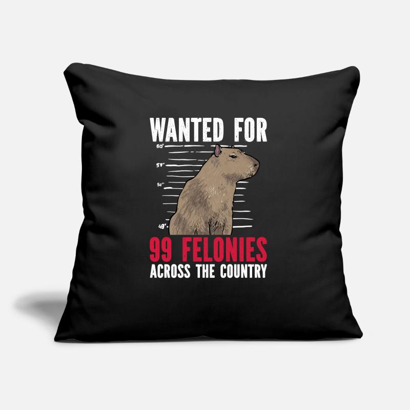 Capybara Nagetier Sofakissen mit Füllung 45 x 45 cm