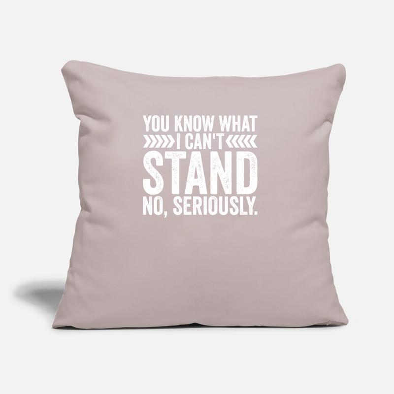 Ce que je ne supporte pas Prothèse amputée Coussin et housse de 45 x 45 cm