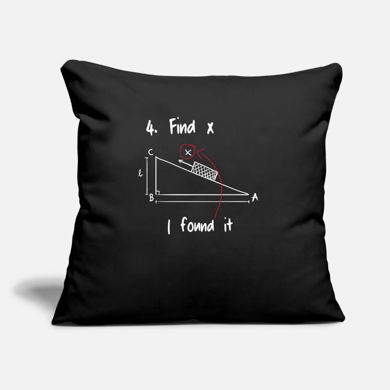 Trouver X Mathématiques Math Coussin et housse de 45 x 45 cm