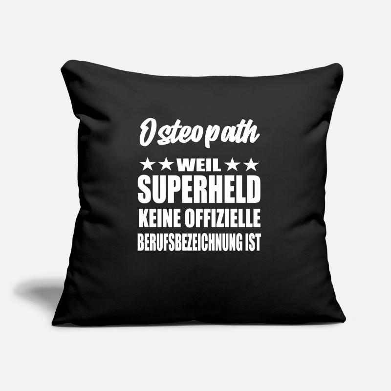 Osteopath Superheld Spruch Sofakissen mit Füllung 45 x 45 cm