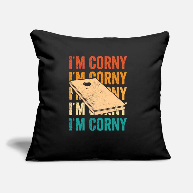 Funny Cornhole Corn Hole Retro Sofa pillow with filling 45cm x 45cm
