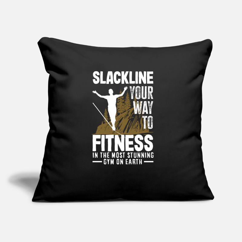 Slackline votre chemin vers la forme physique, dans le plus Coussin et housse de 45 x 45 cm