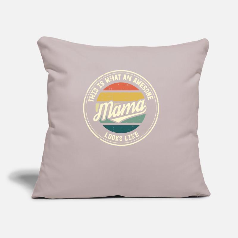 Bester Mama Muttertag Mutter Mom Retro Geschenk Sofakissen mit Füllung 45 x 45 cm