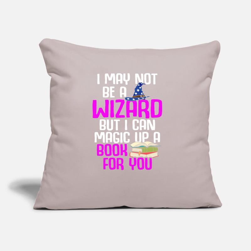 Librarian Bookworm Book Nerd Reading Library Sofa pillow with filling 45cm x 45cm