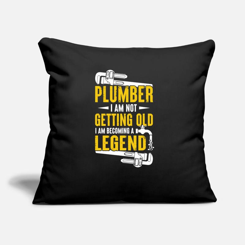 Heating construction Heating installer Sofa pillow with filling 45cm x 45cm