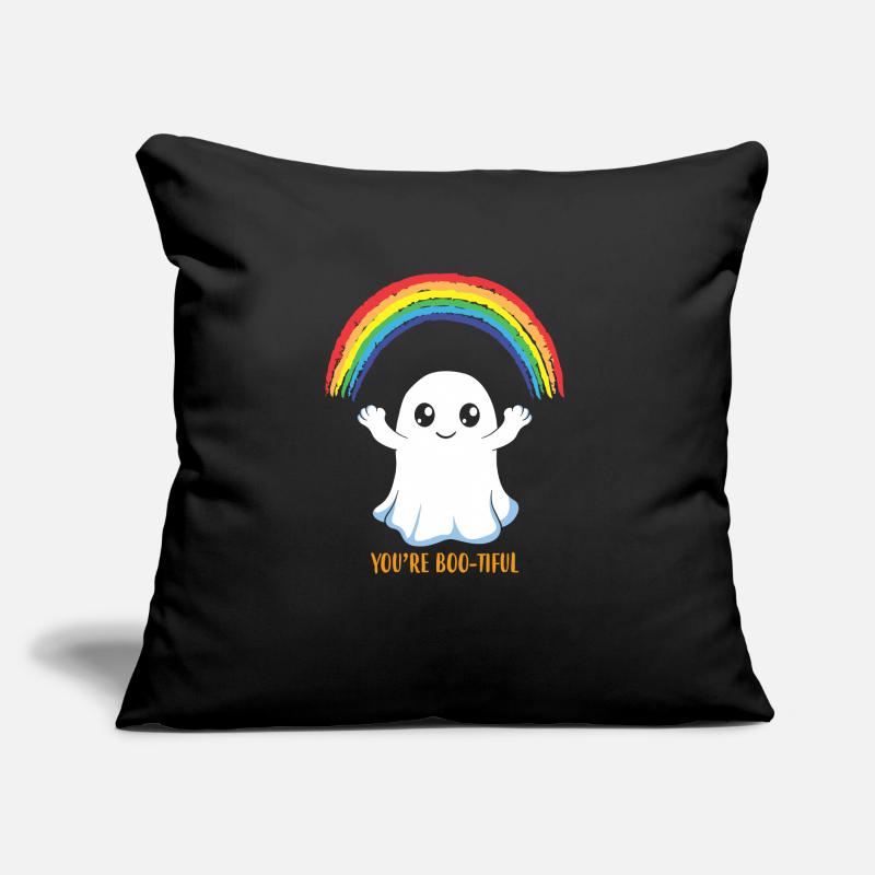 Vous êtes Bootiful Ghost Rainbow Ghost Coussin et housse de 45 x 45 cm
