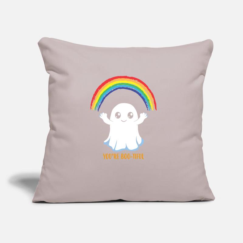 Vous êtes Bootiful Ghost Rainbow Ghost Coussin et housse de 45 x 45 cm