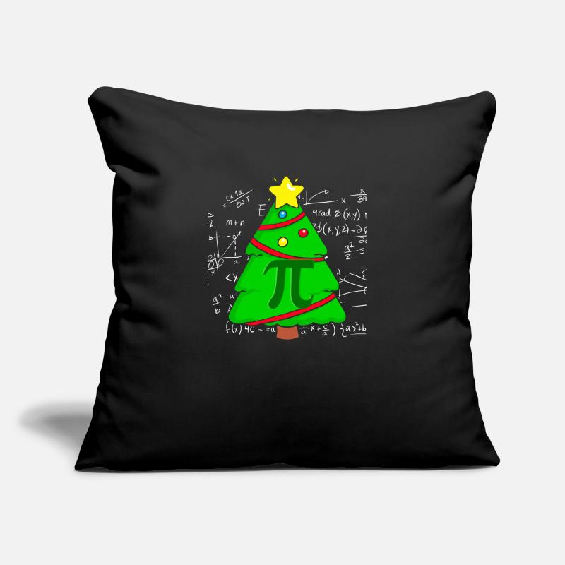 Pi Math Arbre de Noël Mathématicien Mathématiques Coussin et housse de 45 x 45 cm